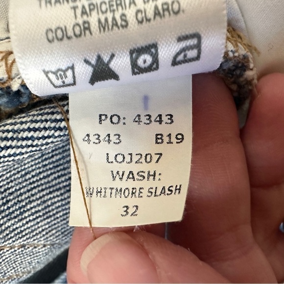 Frame Le Original Straight Distressed Button Fly Jeans 32 - Picture 7 of 8